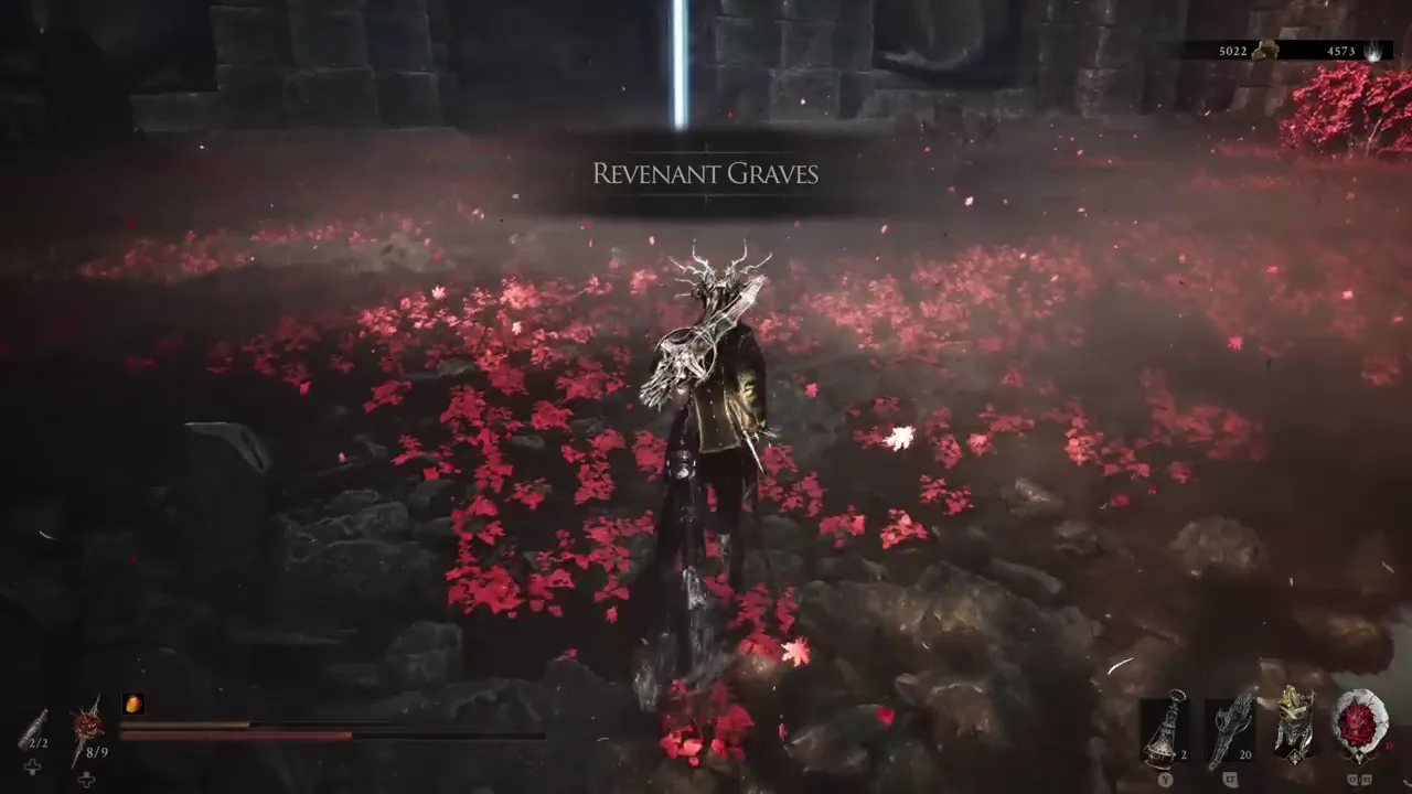 The glowing censer pickup on the far side of the teleporter