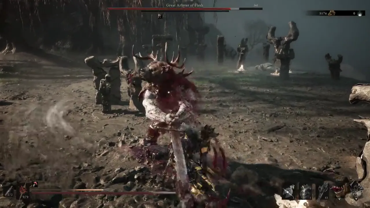 The Magdalena's Memento flurry connecting in combat